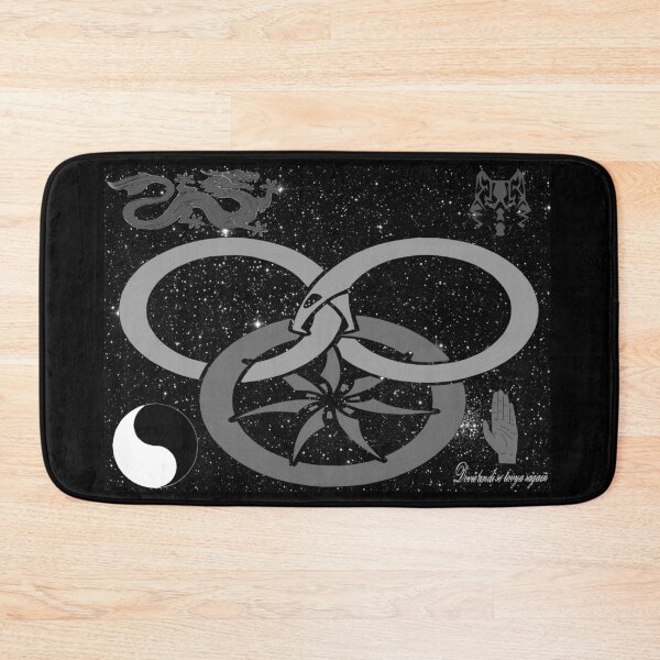 Item preview, Wheel of Time - Tel'aran'rhiod and symbols - black and white designed and sold by DragonWorks Art Prints.