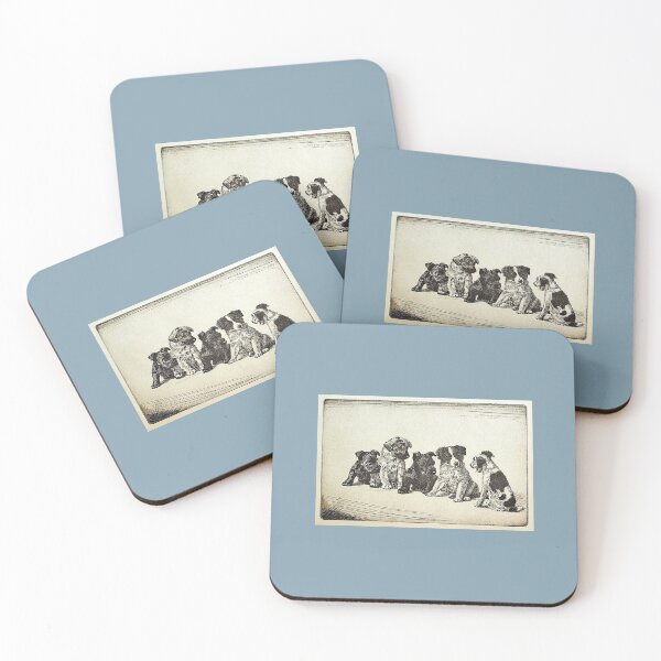 Item preview, Antique Puppies Illustration designed and sold by FuzzyHoney.