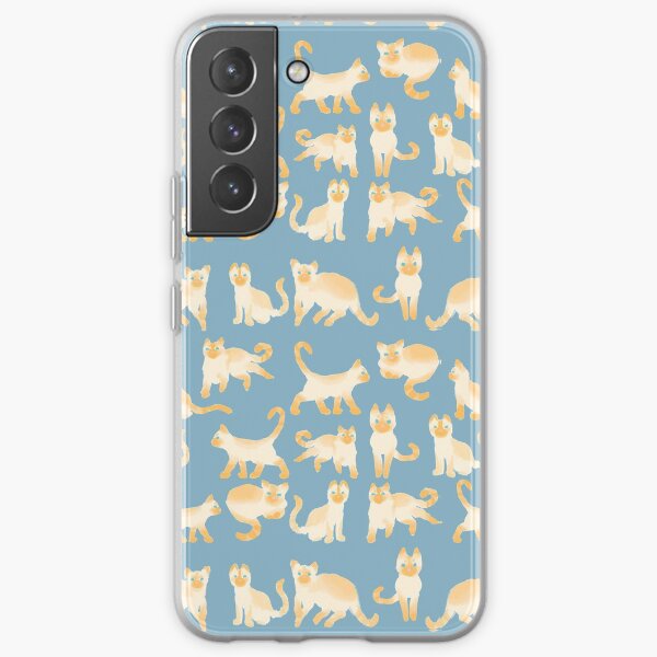 Flame Point Siamese Abstract Pattern Samsung Galaxy Soft Case