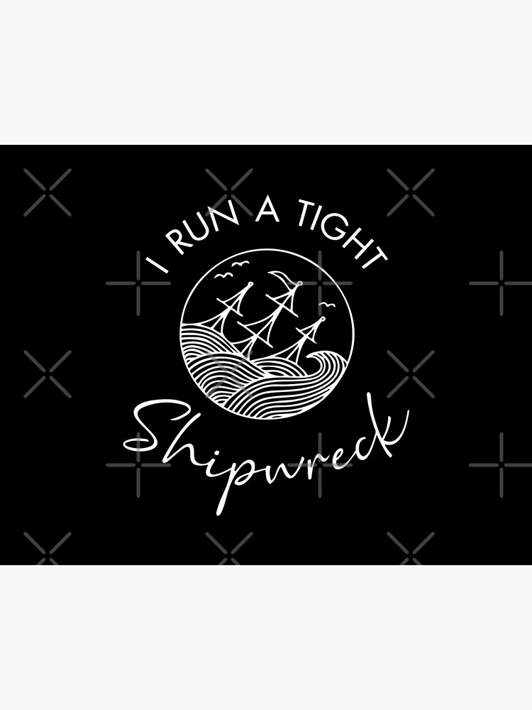 Funny Mom T-Shirt Mom of Twins Graphic Tees I Run a Tight Shipwreck Mom Life Shirts Shirt for Mom Mom of Multiples New Mom 