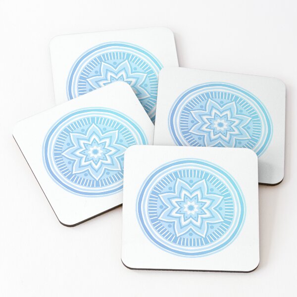 Item preview, Light Blue Gradient Mandala designed and sold by ChangingLight.