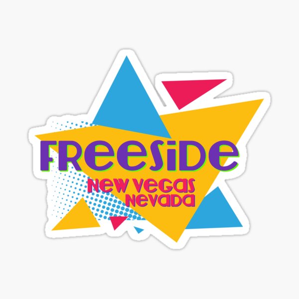 Vista previa del artículo con la obra «Logotipo inspirado en Freeside- fnv de los 90», diseñado y vendido por Rebecca Maureen.