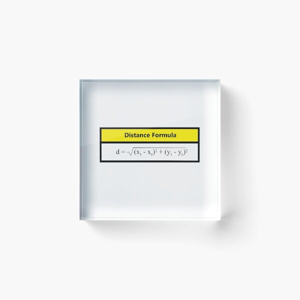 Item preview, Distance Formula: The AlgebraMatrix at Redbubble designed and sold by Mark Stansberry.