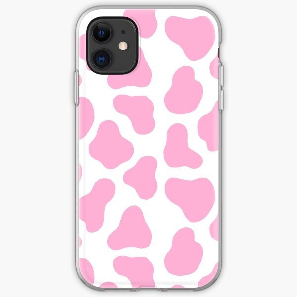 pink cow pattern iPhone Soft Case