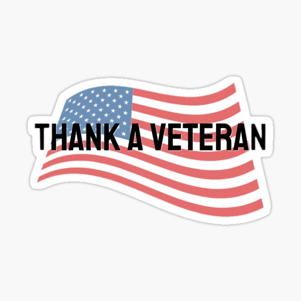 Thank a Veteran Sticker
