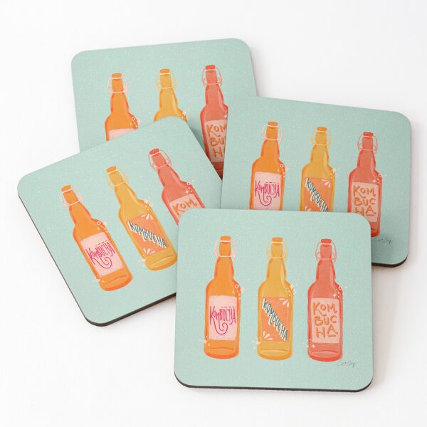 Item preview, Kombucha Bottles - Mint Palette designed and sold by Cat Coquillette.