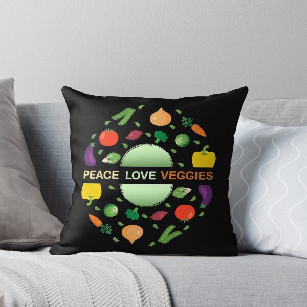 Item preview, peace love veggies vegetable healthy fruit gift designed and sold by redshirtz.