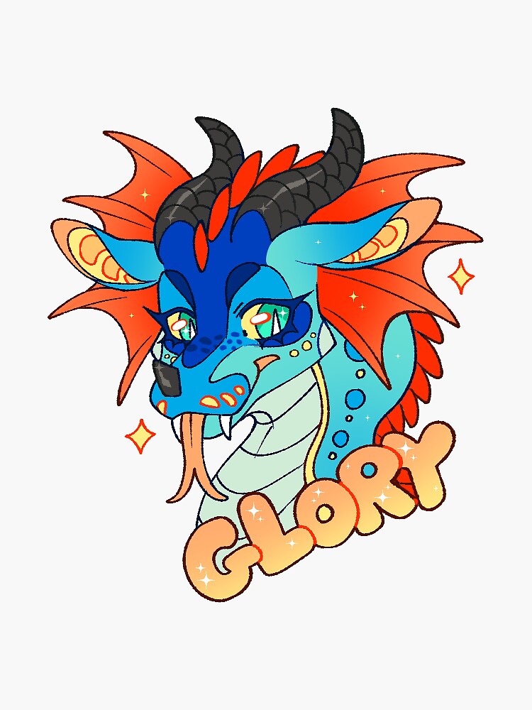 Wings Of Fire Wof Glory Sticker For Sale By Maxwell Maxpawb Redbubble