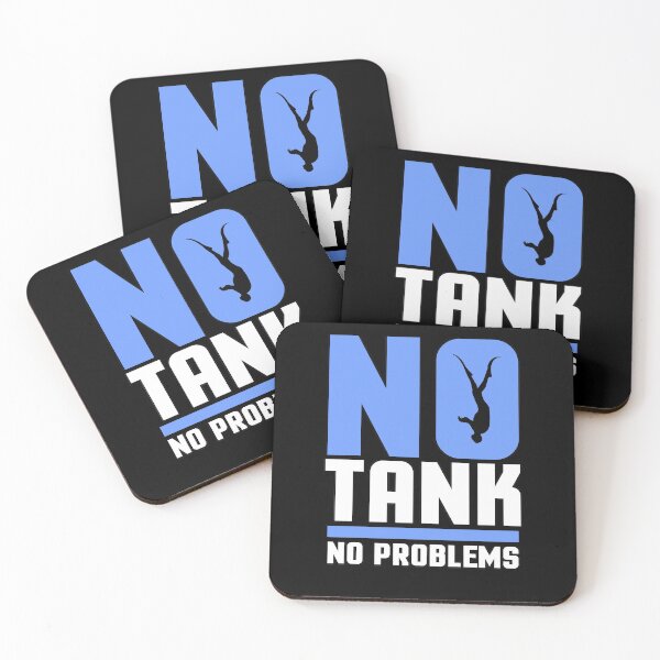 Item preview, no tank no problems diving divers water hobby designed and sold by redshirtz.