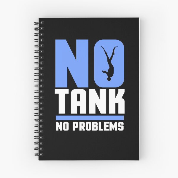 Item preview, no tank no problems diving divers water hobby designed and sold by redshirtz.