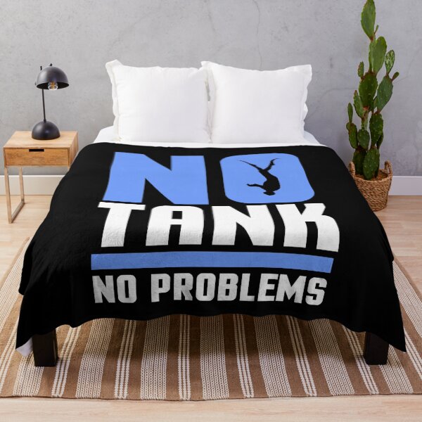 Item preview, no tank no problems diving divers water hobby designed and sold by redshirtz.
