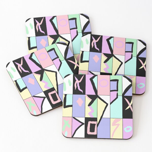 Item preview, 80s PastelColorblock retro abstract sweater designed and sold by melisssne.