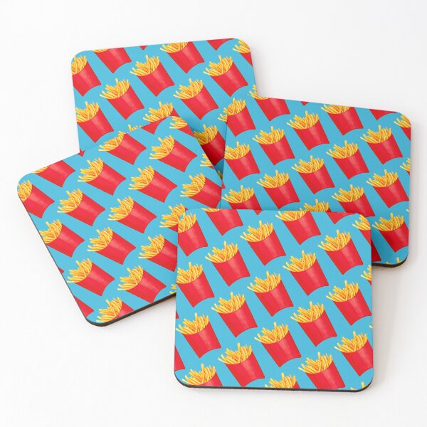 Item preview, Fries Pattern 2 - Blue designed and sold by Kelly  Gilleran.