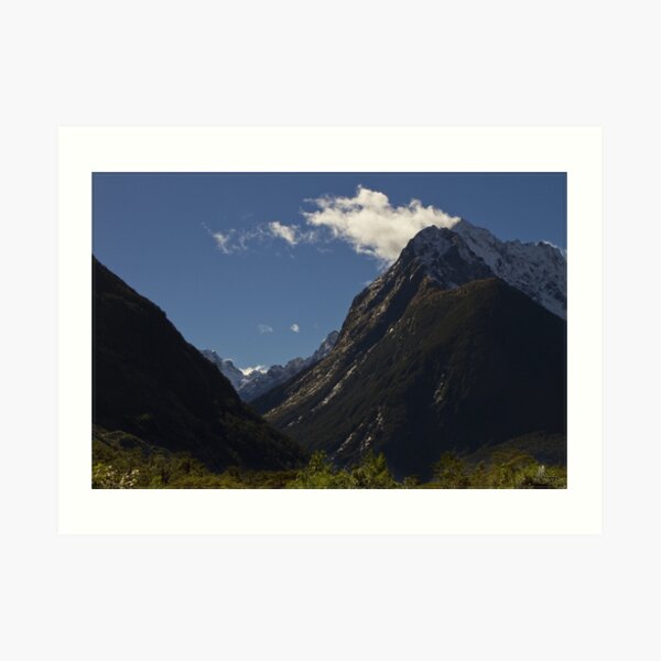 On the way in to Milford Sound Art Print