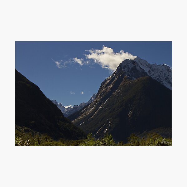 On the way in to Milford Sound Photographic Print