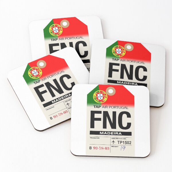Item preview, Madeira (FNC) Portugal Airport Luggage Tag designed and sold by travelwitheric.