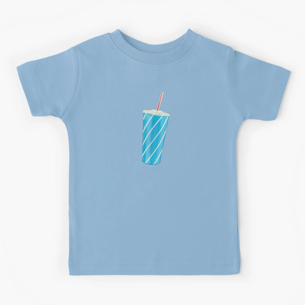 Soda Cup Pattern - Blue | Kids T-Shirt