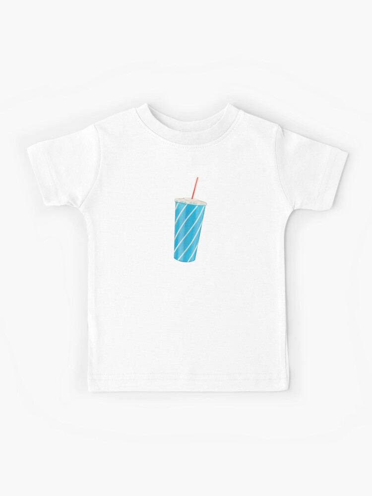 Soda Cup Pattern - Blue | Kids T-Shirt