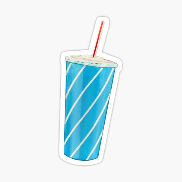 Item preview, Soda Cup Pattern - Blue designed and sold by Kelly  Gilleran.