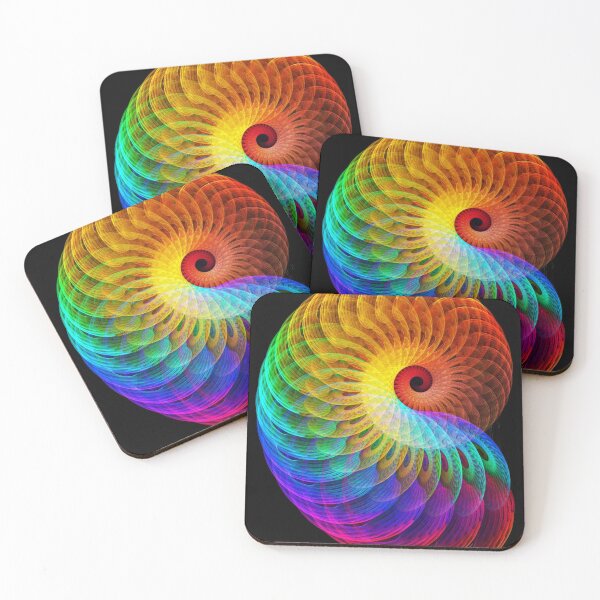 Aperçu de l'œuvre Arc-en-ciel Magic Golden Spiral Nautilus créée et vendue par Shh OP.