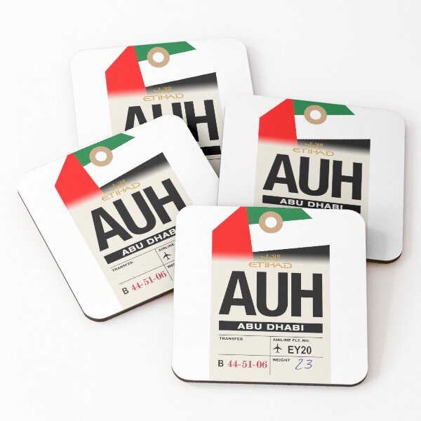 Item preview, Abu Dhabi (AUH) UAE Airline Luggage Tag designed and sold by travelwitheric.