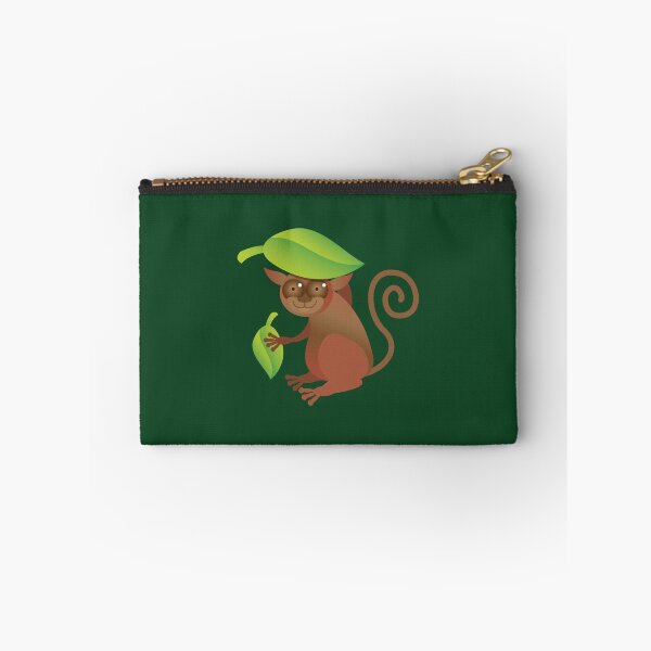 Item preview, A TARSIER wild animal of the Phillipines hiding under leaves designed and sold by jazzydevil.