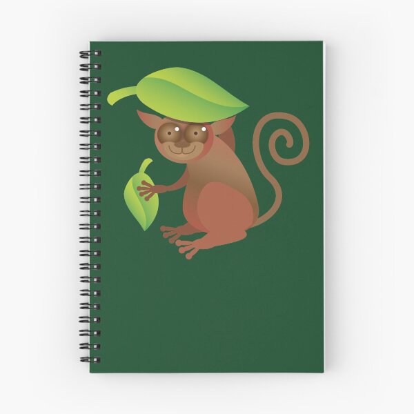 Item preview, A TARSIER wild animal of the Phillipines hiding under leaves designed and sold by jazzydevil.