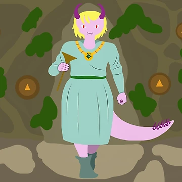Artwork thumbnail, Lizard Princess by Heso7