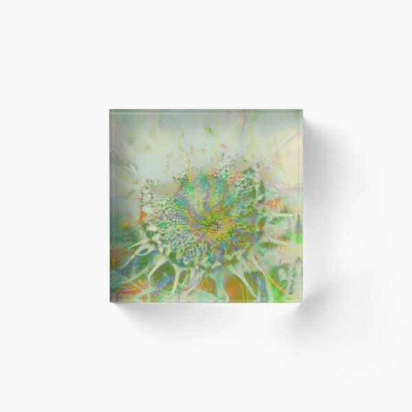 Floral abstraction Acrylic Block