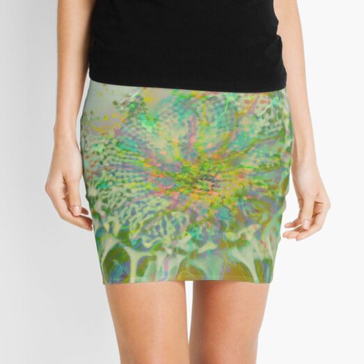 Floral abstraction Mini Skirt