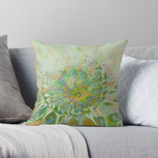 Floral abstraction Throw Pillow