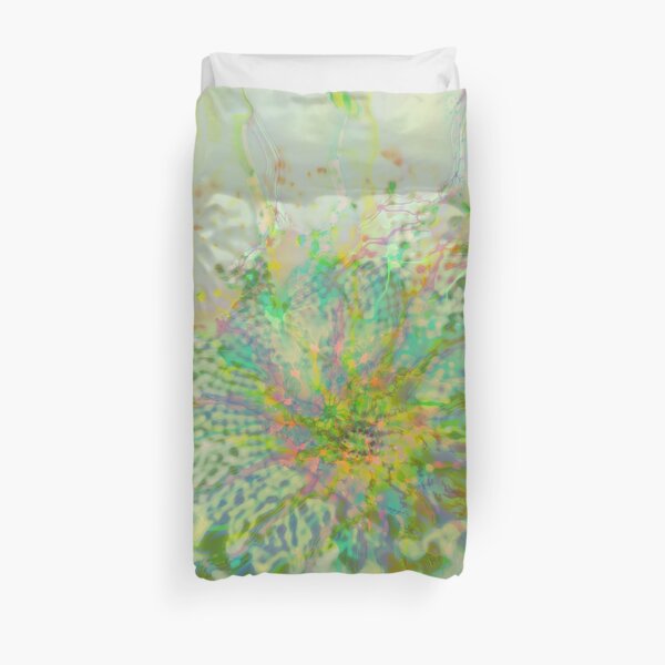Floral abstraction Duvet Cover