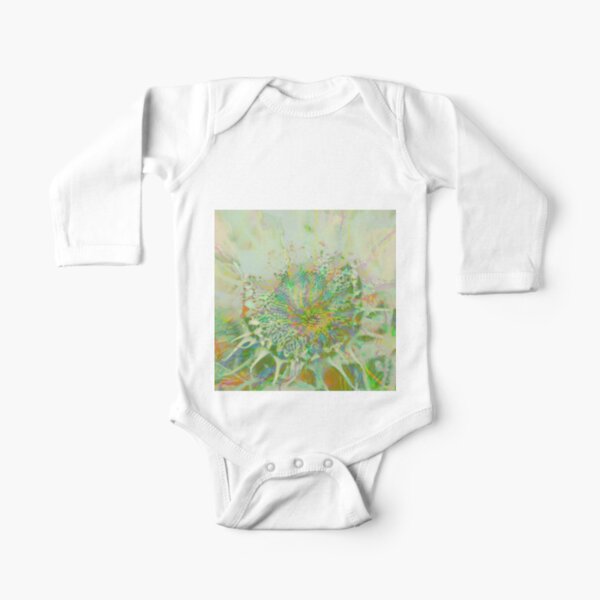 Floral abstraction Long Sleeve Baby One-Piece