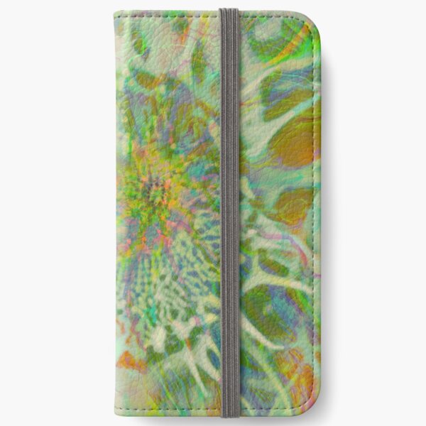 Floral abstraction iPhone Wallet
