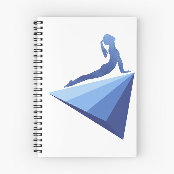 Item preview, Yoga cobra wellness meditation triangles graphic design blue designed and sold by BrunoWeicker.