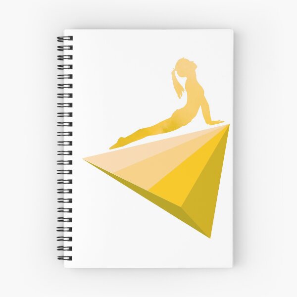 Item preview, Yoga cobra wellness meditation triangles graphic design yellow designed and sold by BrunoWeicker.