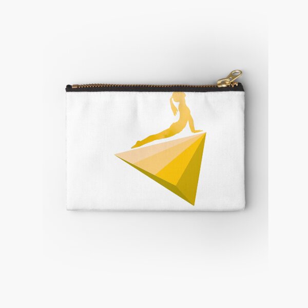 Item preview, Yoga cobra wellness meditation triangles graphic design yellow designed and sold by BrunoWeicker.