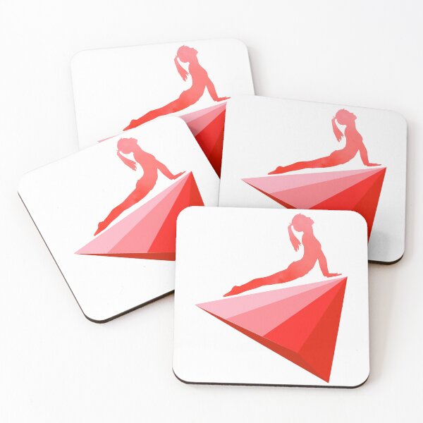 Item preview, Yoga cobra wellness meditation triangles graphic design red designed and sold by BrunoWeicker.
