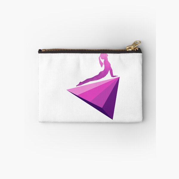Item preview, Yoga cobra wellness meditation triangles graphic design purple designed and sold by BrunoWeicker.
