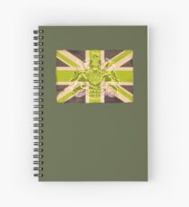 Army style Union jack flag T-shirt Spiral Notebook