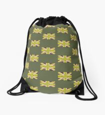 Army style Union jack flag T-shirt Drawstring Bag