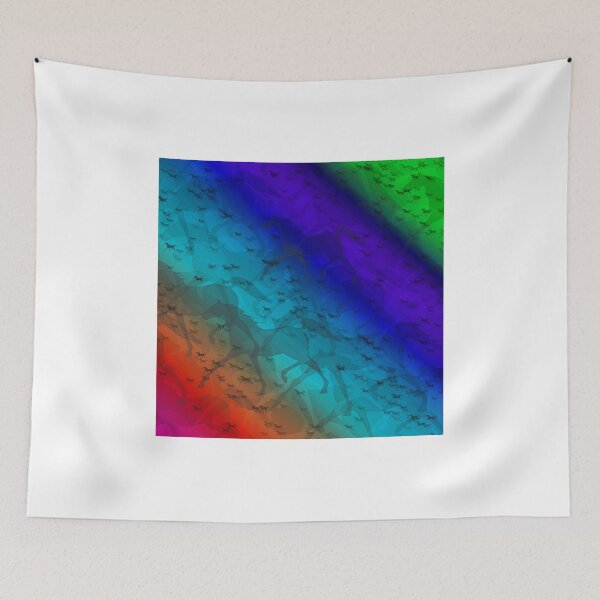 Item preview, colorful gradiant design and horse animal shape designed and sold by hutofdesigns.