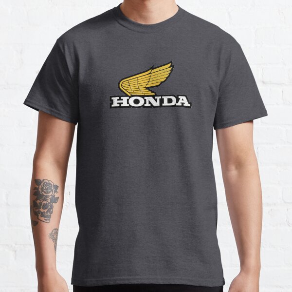 Rugged HONDA 1970s Wing Logo with grunge texture Classic T-Shirt