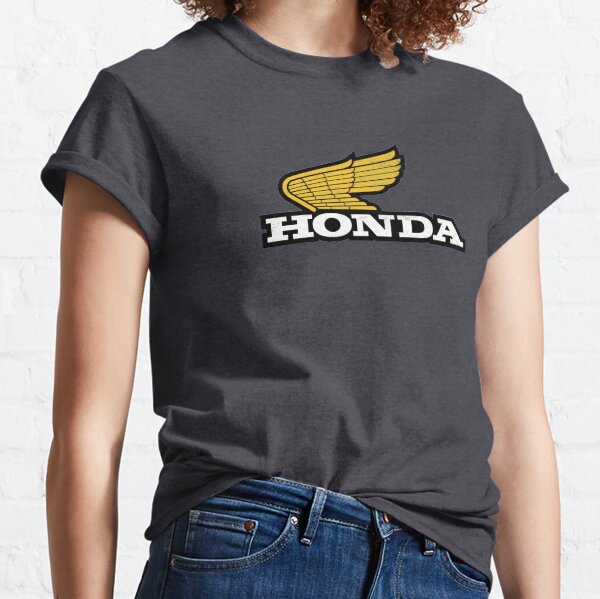 Rugged HONDA 1970s Wing Logo with grunge texture Classic T-Shirt