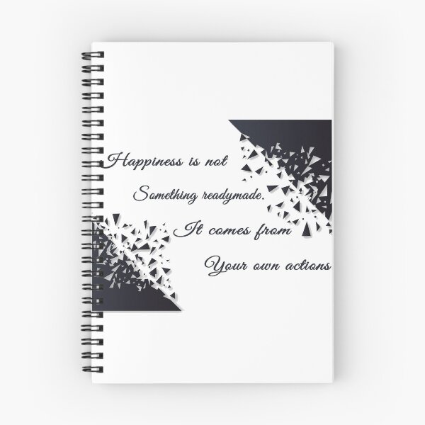 Item preview, Happiness is not something readymade It comes from your own actions t-shirt designed and sold by khalifadahmane.