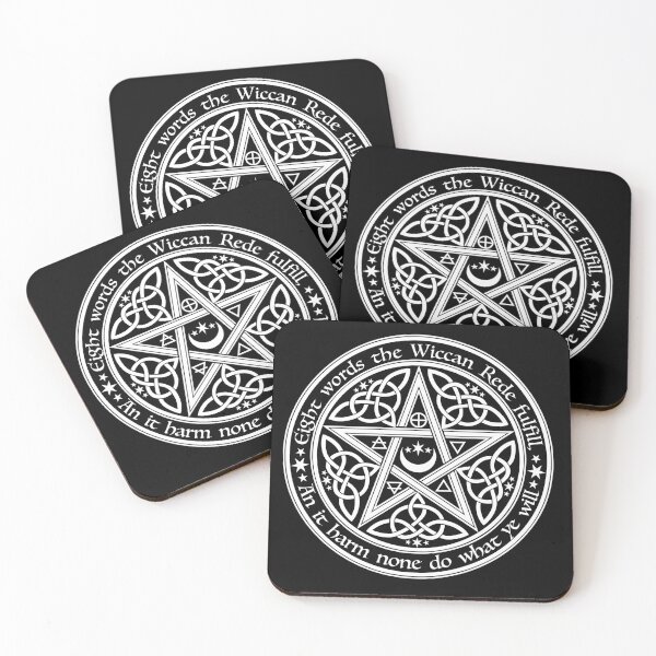 Celtic Pentagram Coasters (Set of 4)