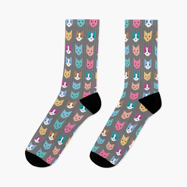 Item preview, Rainbow Cat Quilt // Gray designed and sold by The Wellington Boot.