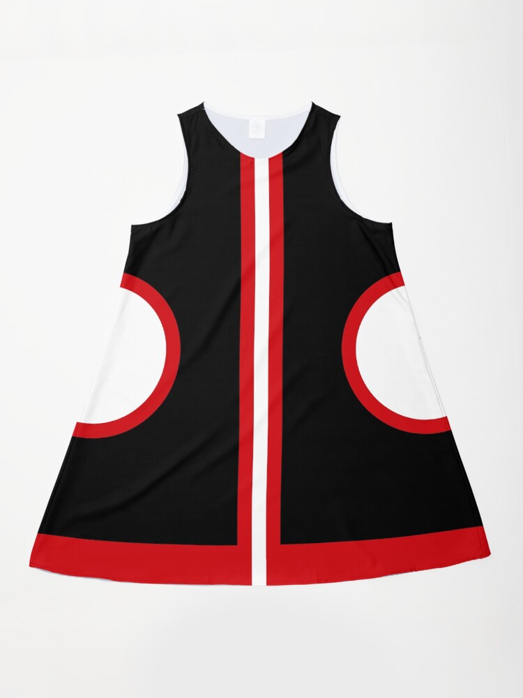 Sixties Mod Red , Black and White A-Line Dress