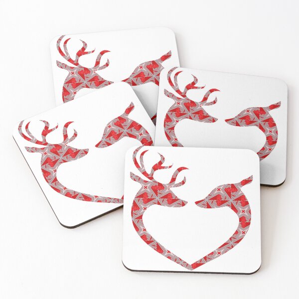 Item preview, Animal couple/heart. (Deer) designed and sold by RonaldKitama.