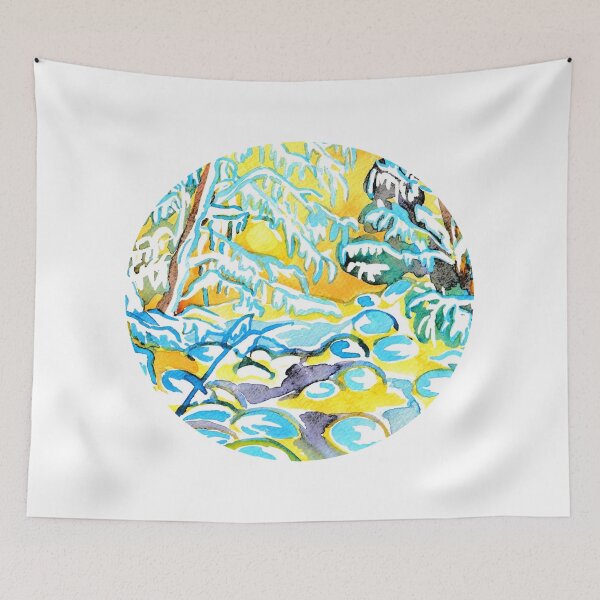 Item preview, Snowy Day - Round Image designed and sold by Niina  Niskanen.